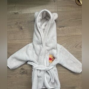 Disney Baby Winnie the Pooh Hooded Robe 3–6M Plush Bear Ears